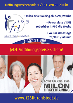 Eröffnungswochenende von 123fit - Fitness in Rahlstedt